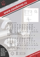 DIN 931 M12x200 - 10.9 - zinek bílý - Šrouby se šestihrannou hlavou  částečný závit - 2/4