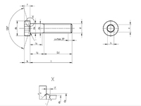 DIN 7984 10.9 - M 8x 25 - zinek - Šroub s válcovou hlavou nízkou a vnitřním šestihranem
 - 2/2